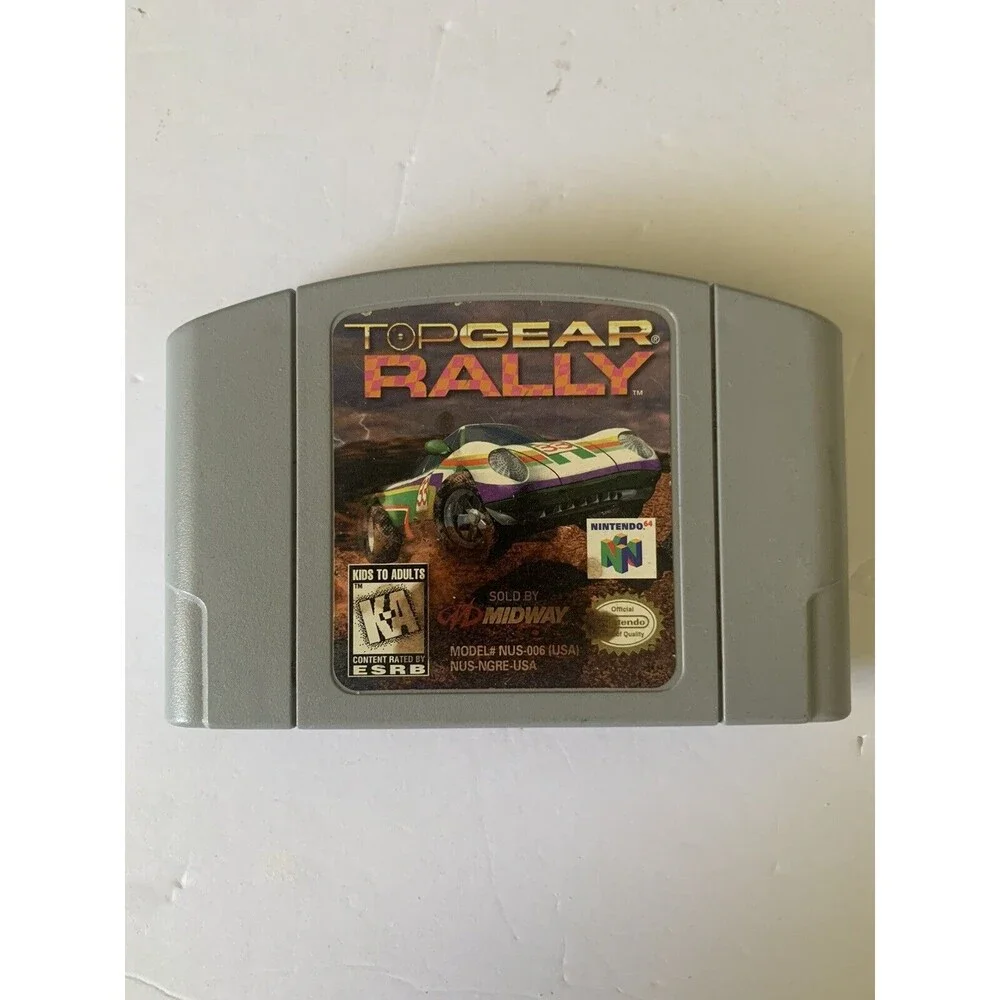 Top Gear Rally For Nintendo 64 Tested Working Used Game N64